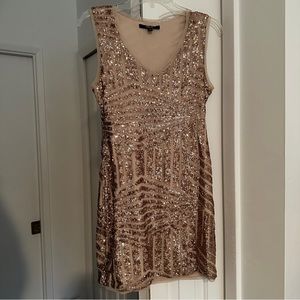 Sequin Rose Gold Dress